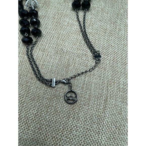 Vintage Crown Trifari Beaded Double Strand Necklace Grandma Core - Picture 8 of 9